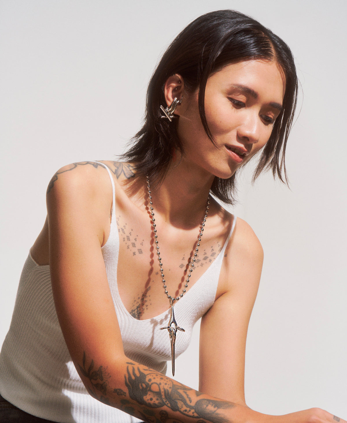 JUJU BALL CHAIN LONG NECKLACE