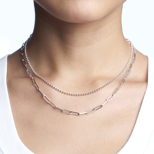 VXC 925 2MM BALL CHAIN NECKLACE