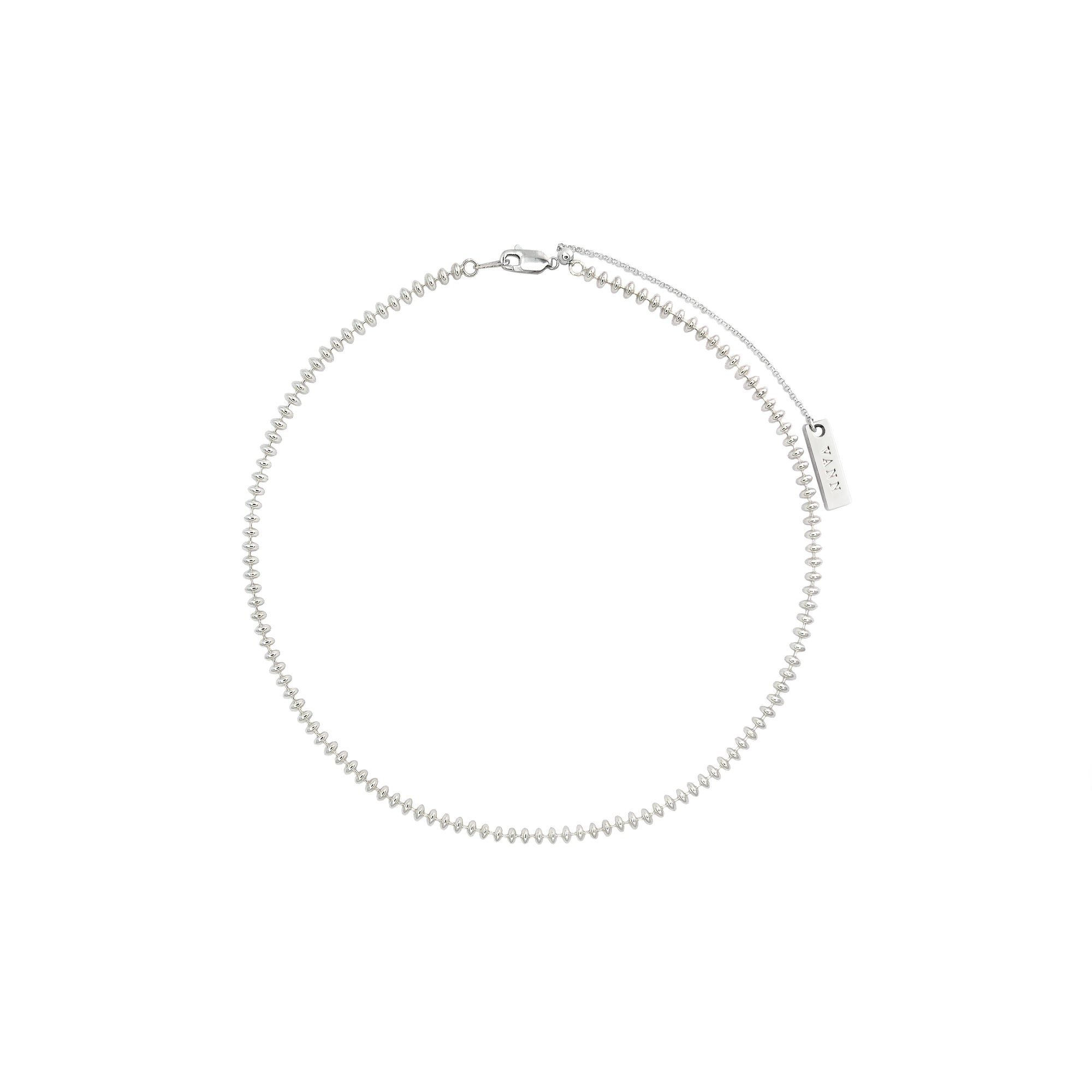 3MM SILVER DISC CHAIN NECKLACE