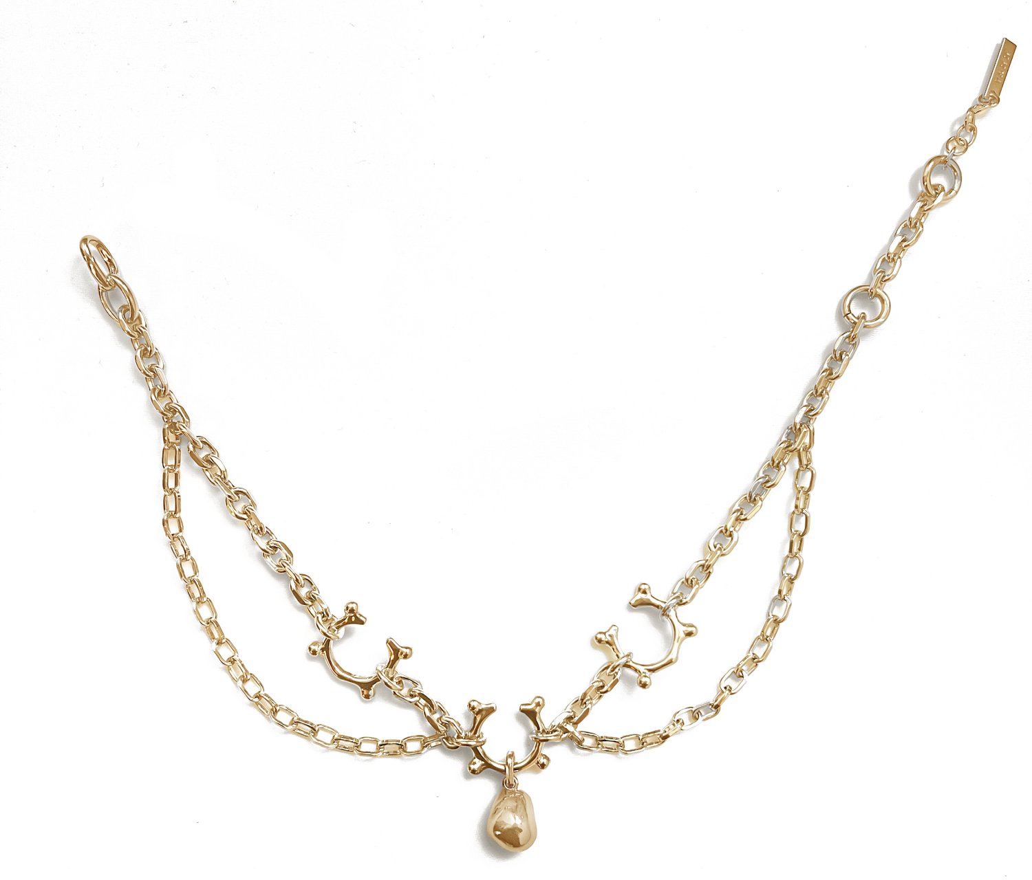 TWO-LAYER PEARL CHOKER NECKLACE