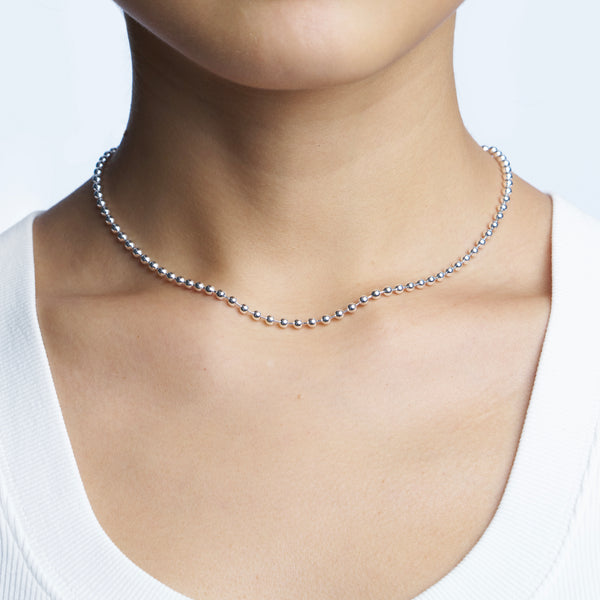 VXC 925 3MM BALL CHAIN NECKLACE