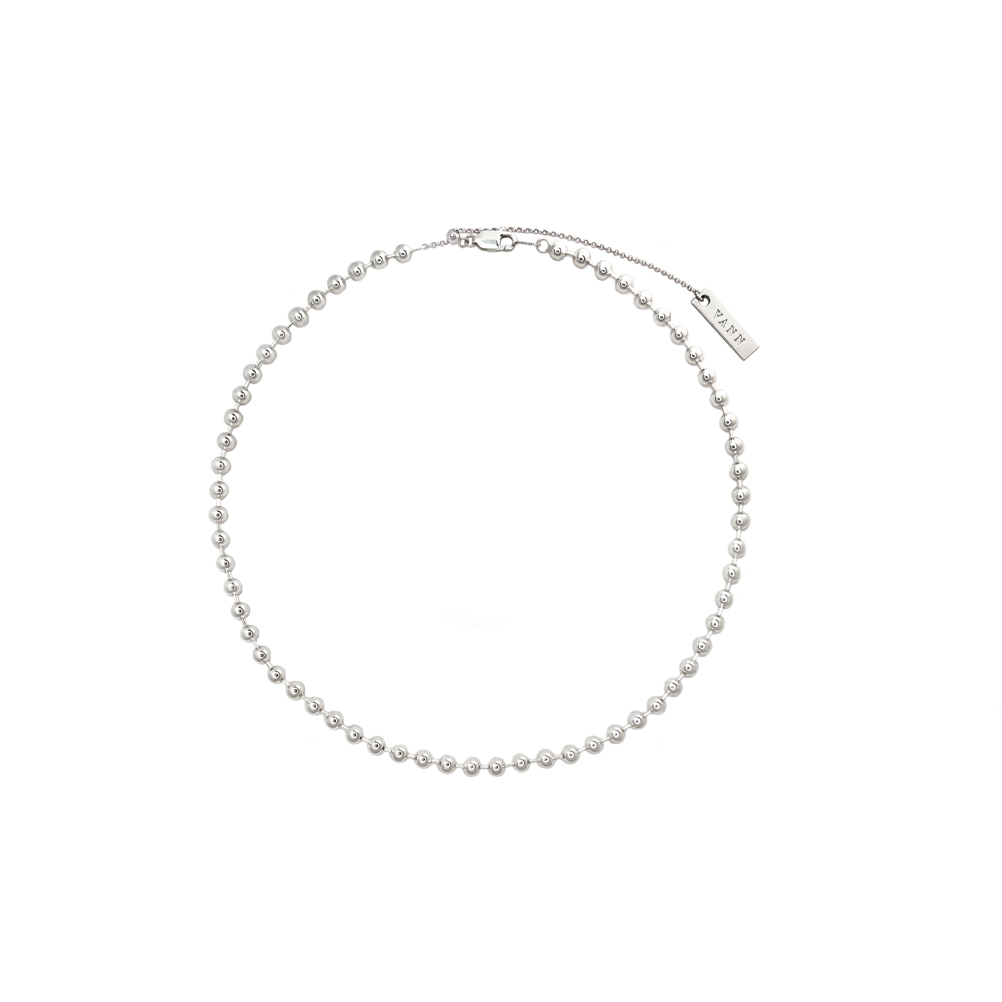 4MM SILVER BALL CHAIN NECKLACE
