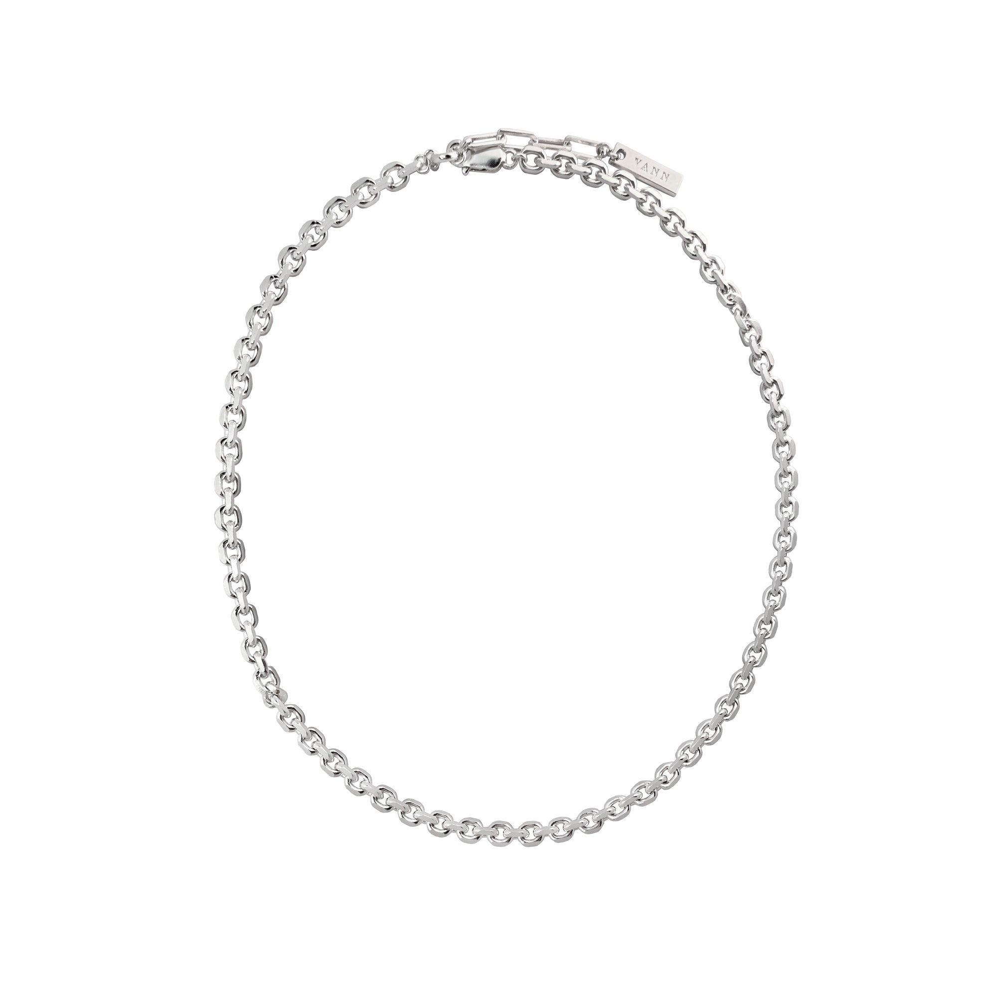 5MM HEAVY SILVER CHAIN NECKLACE