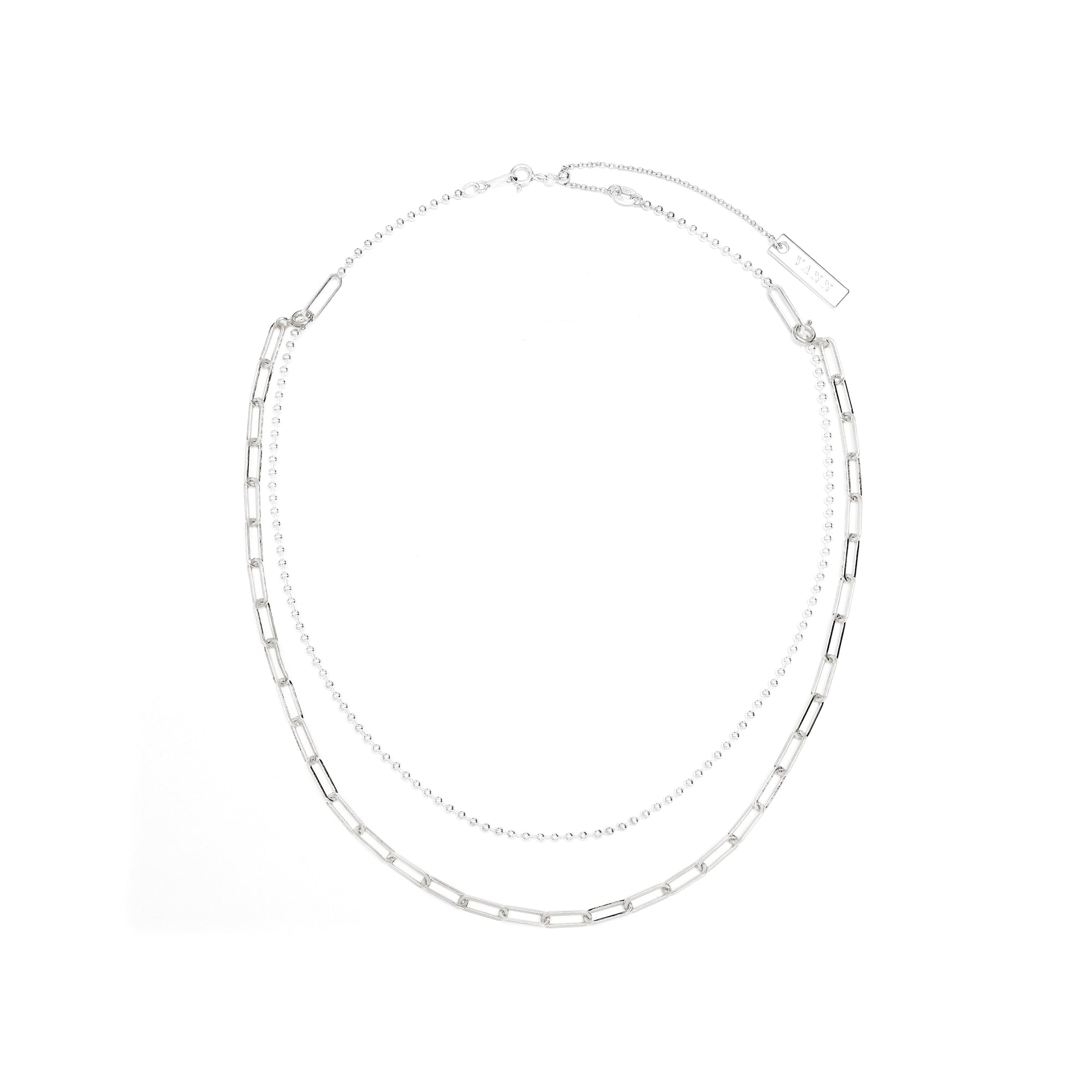 VXC 925 2MM BALL CHAIN NECKLACE