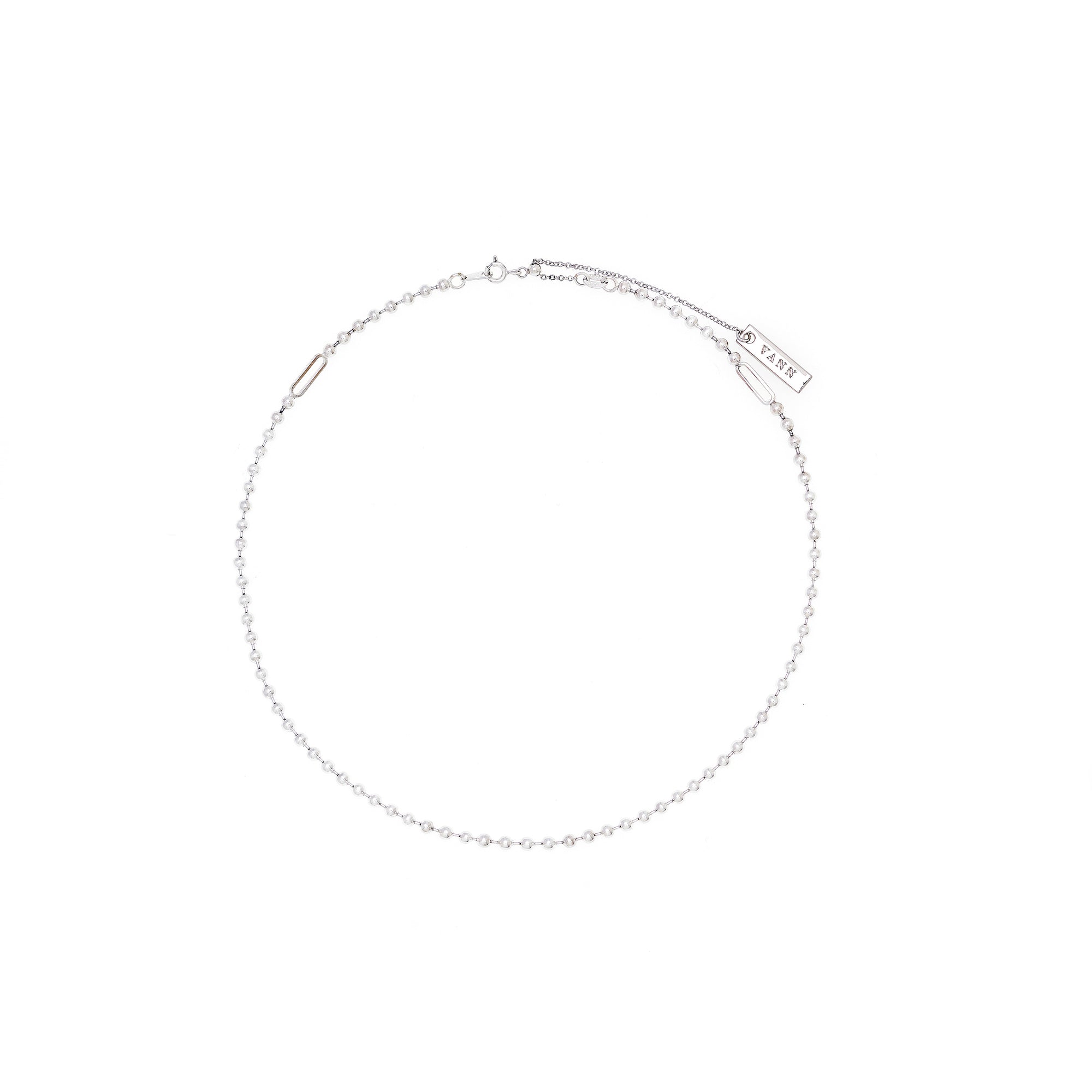 VXC 925 3MM BALL CHAIN NECKLACE