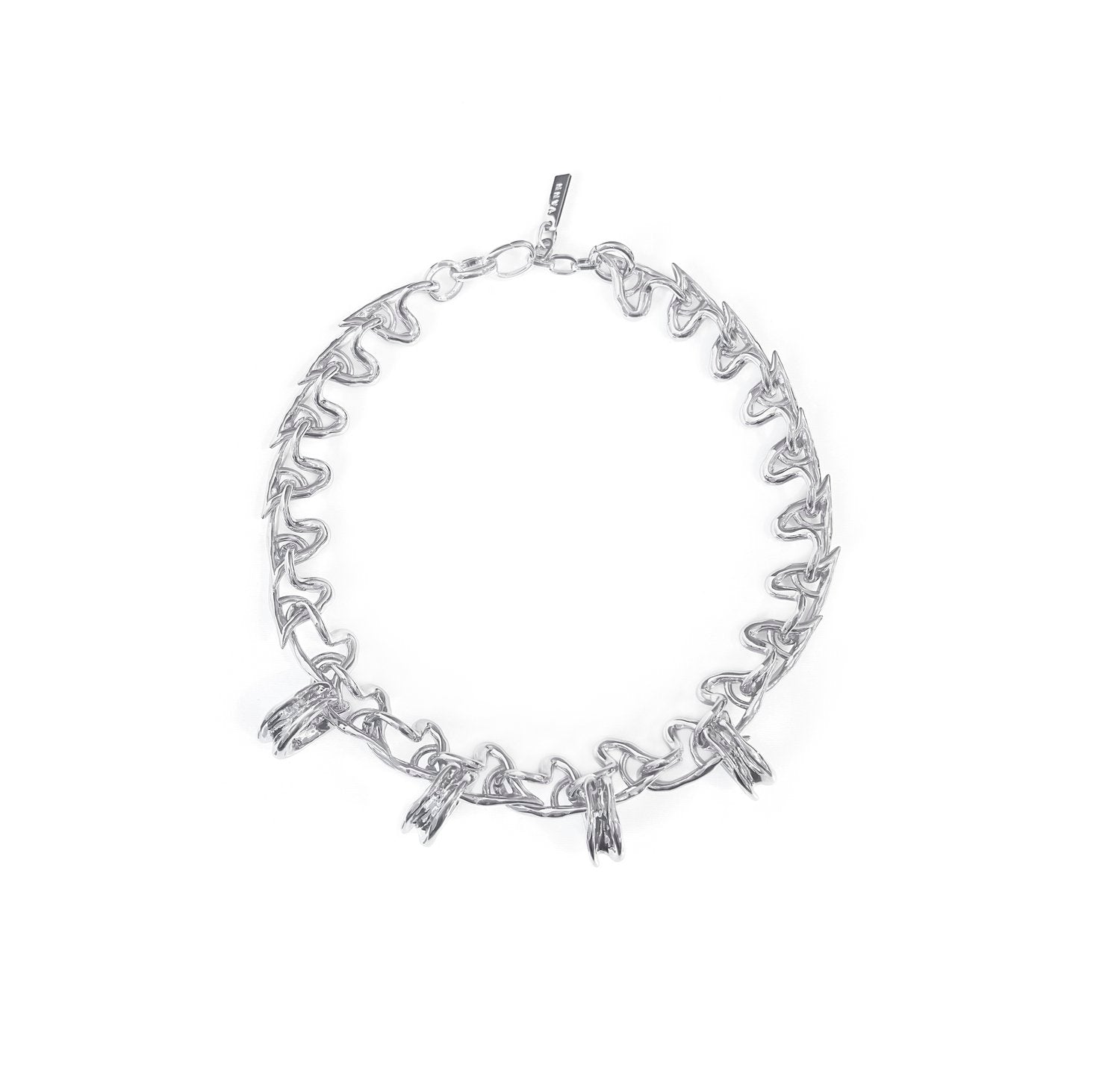 ALL-OVER HEARTS CHOKER NECKLACE WITH PENDANTS