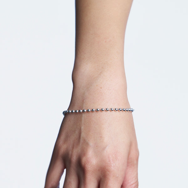VXC 925 3MM SILVER BALL CHAIN BRACELET