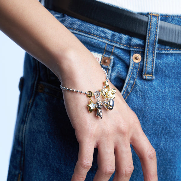 VXC 925 3MM SILVER BALL CHAIN BRACELET