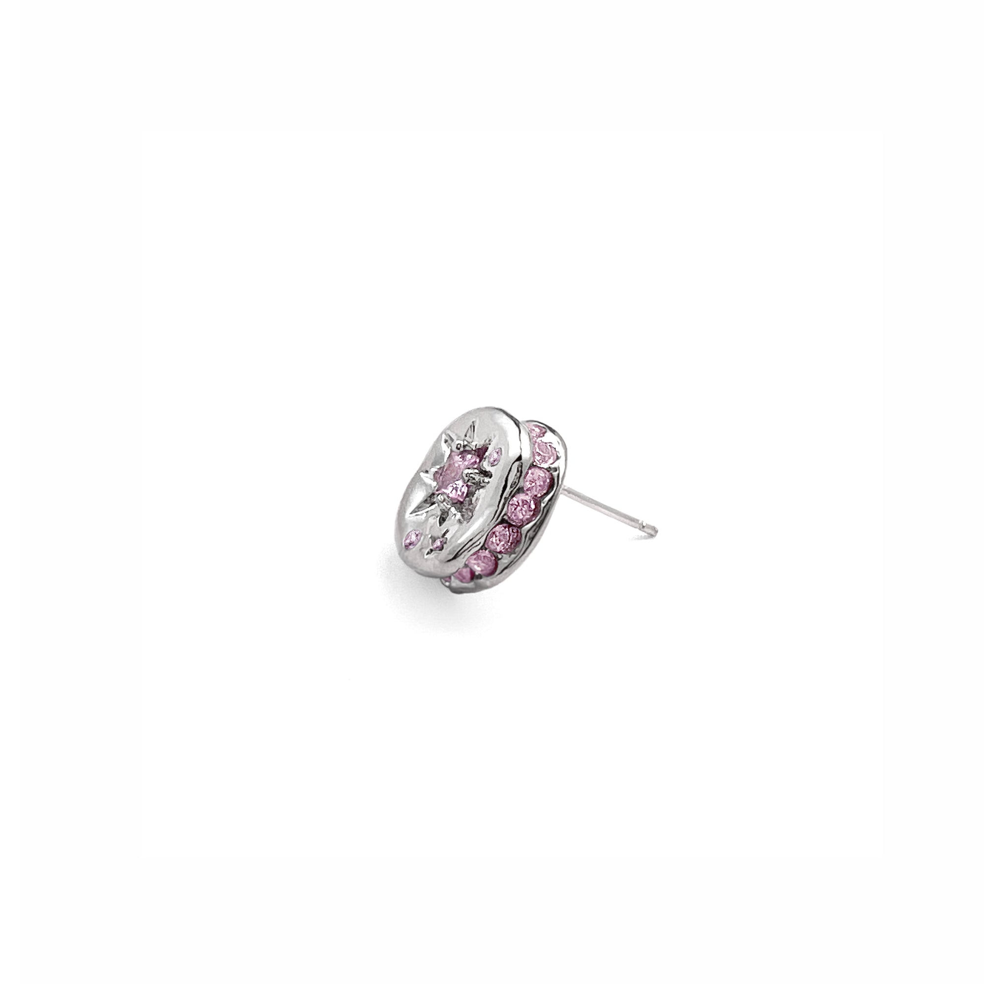 BUTTON & STAR STUD EARRINGS