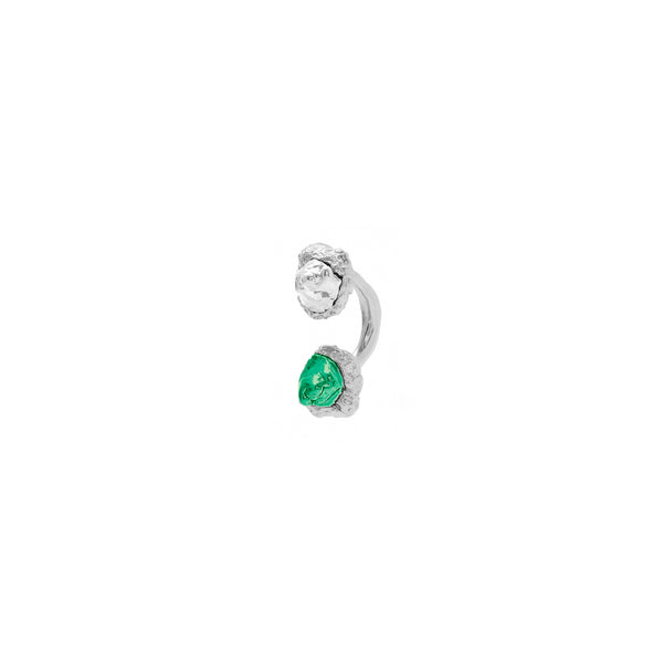 CURVED BARBELL LAVA SINGLE EARRING