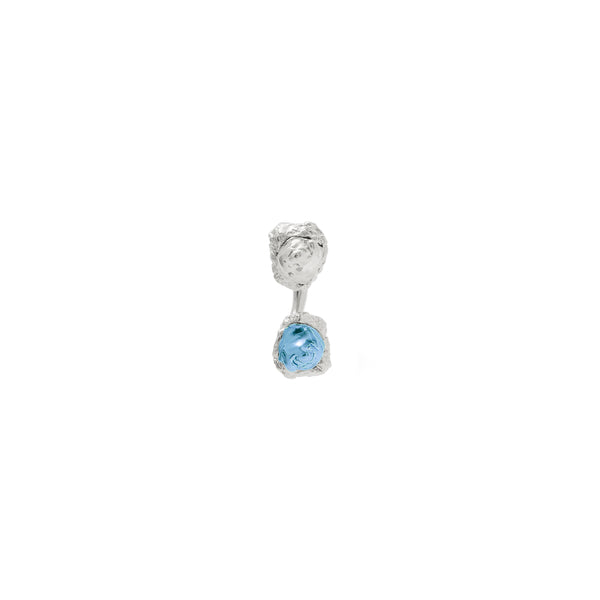 CURVED BARBELL LAVA SINGLE EARRING