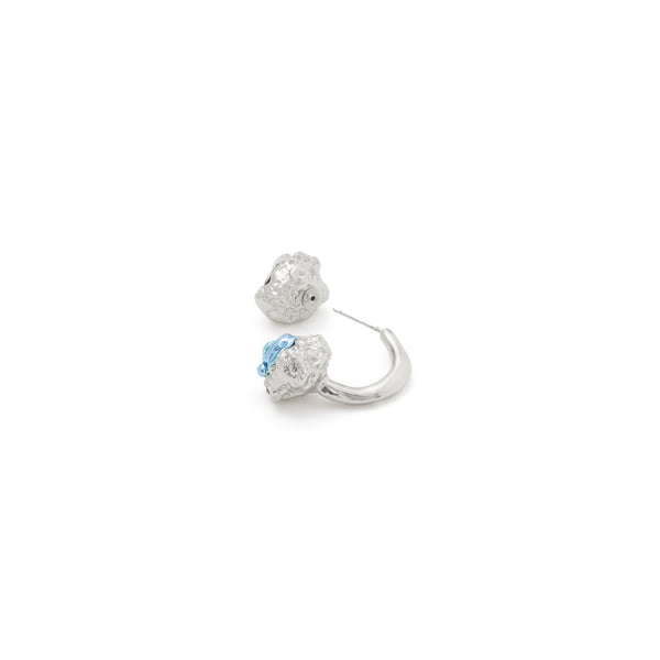 CURVED BARBELL LAVA SINGLE EARRING