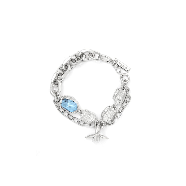 FLAT ROCK AND SPIKY KNOT BRACELET