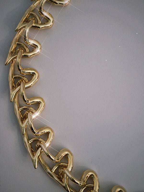 ALL-OVER HEARTS CHOKER NECKLACE