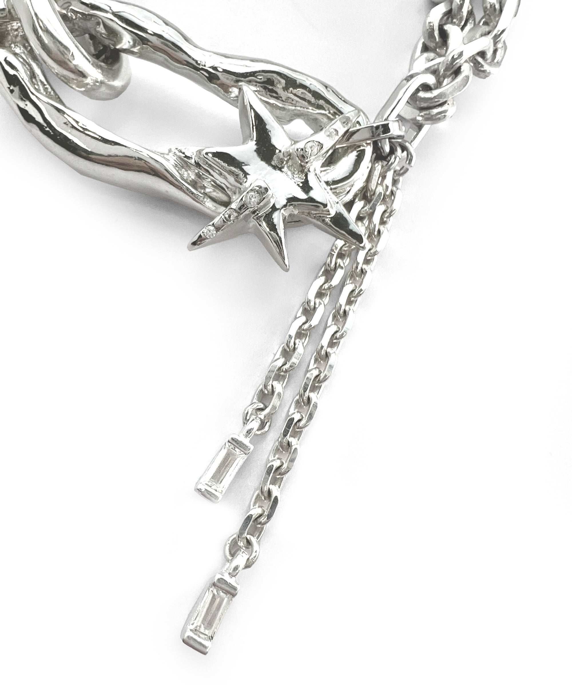 IRREGULAR OVAL & STAR BRACELET