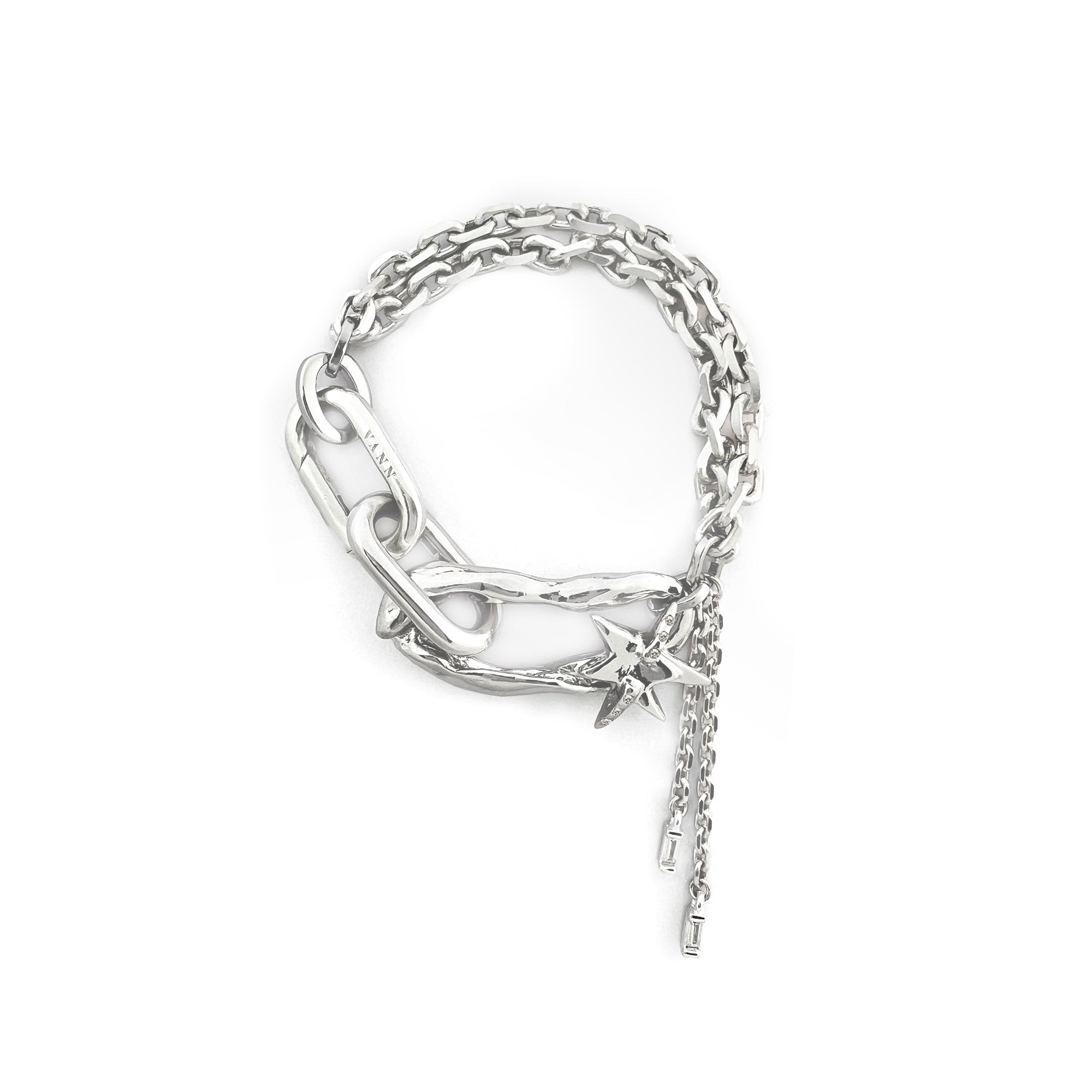 IRREGULAR OVAL & STAR BRACELET