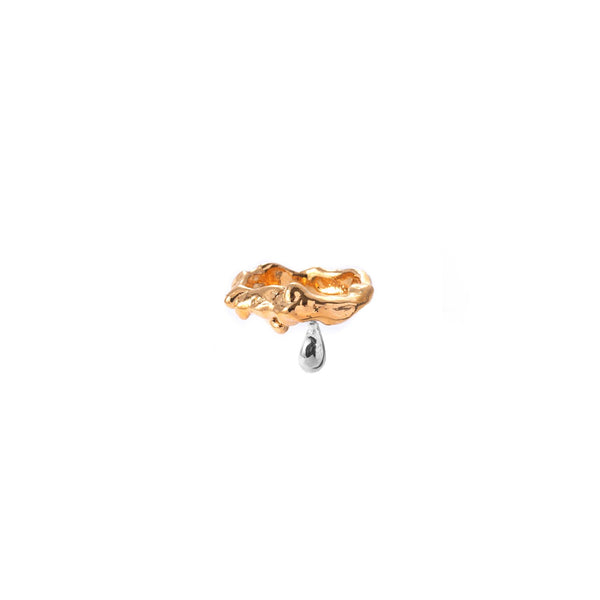 LAVA RING WITH DROP PENDANT