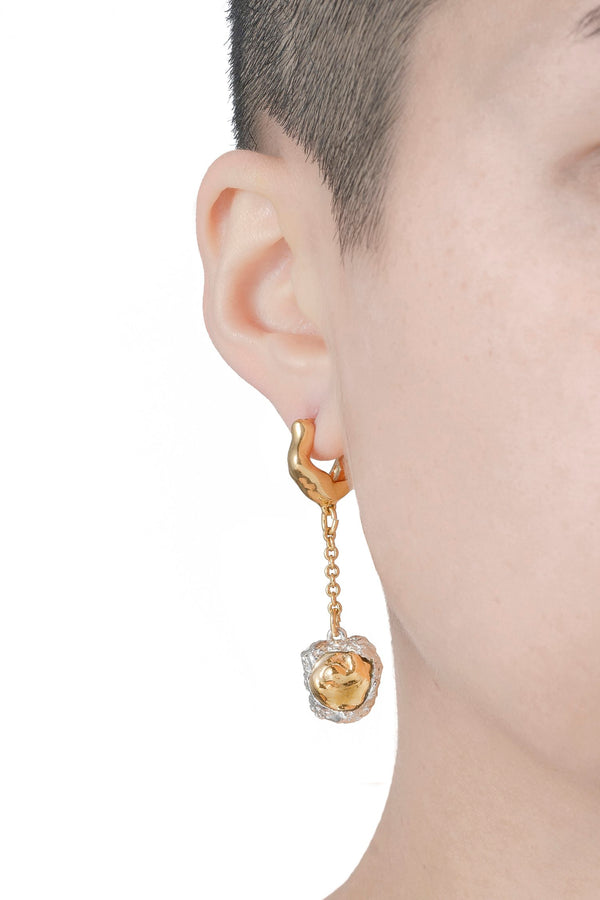 LONG LAVA SINGLE DROP EARRING