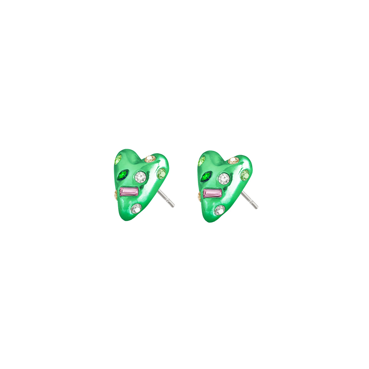MINI HEART STUD EARRINGS