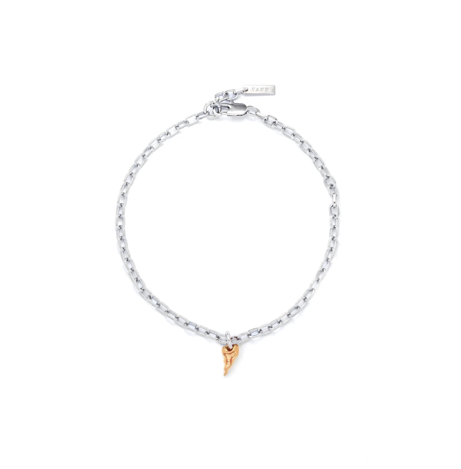 MINI FLAMING-HEART CHOKER NECKLACE