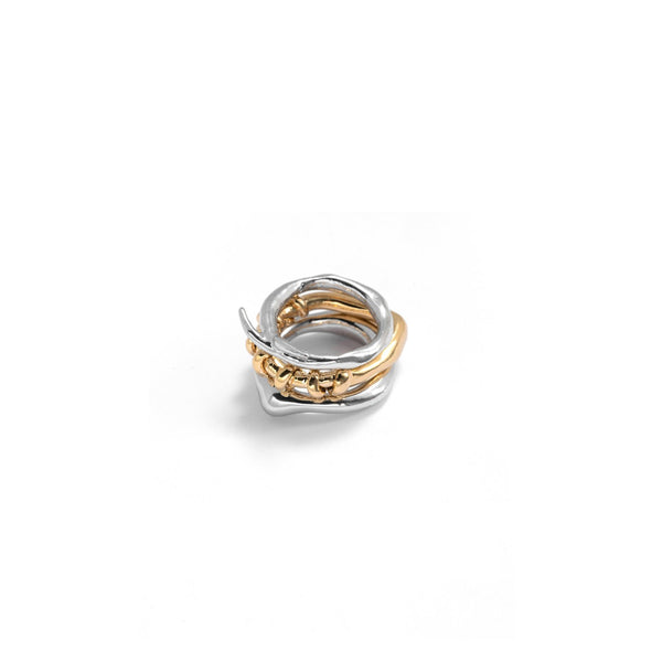NEW THREE-LAYER STACK RINGS