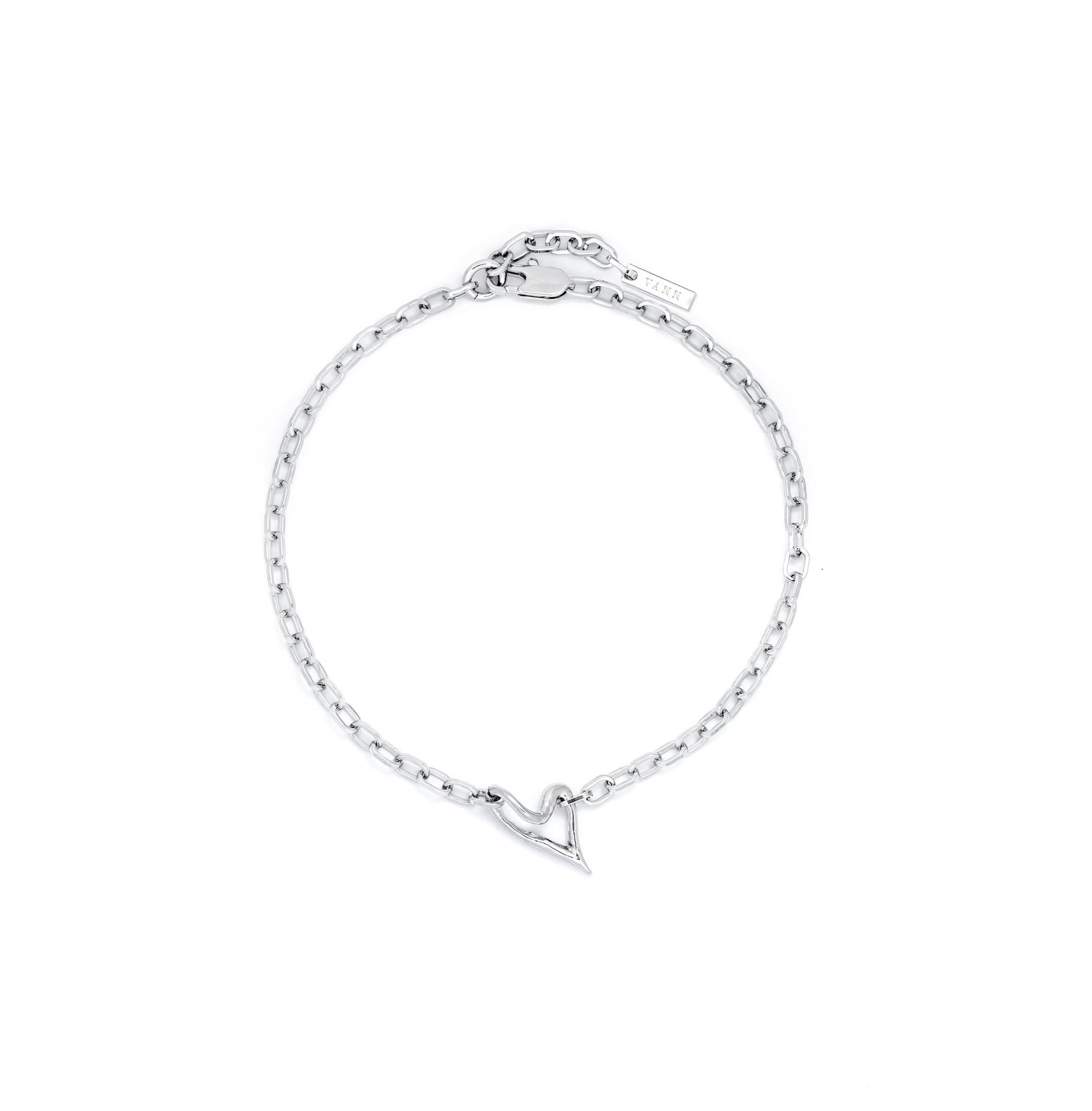 OUTLINE HEART CHOKER NECKLACE
