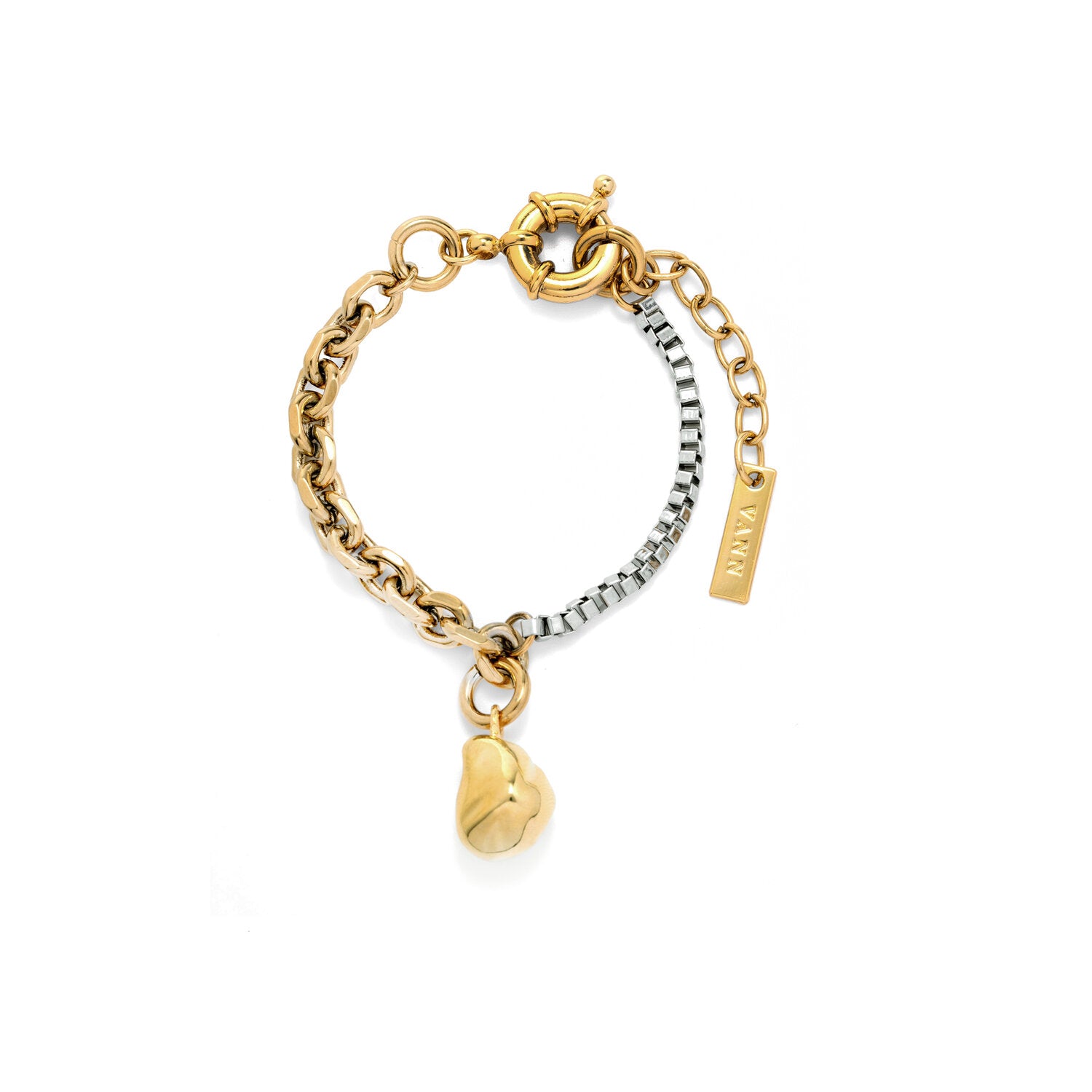 TWO-TONE PEARL BRACELET