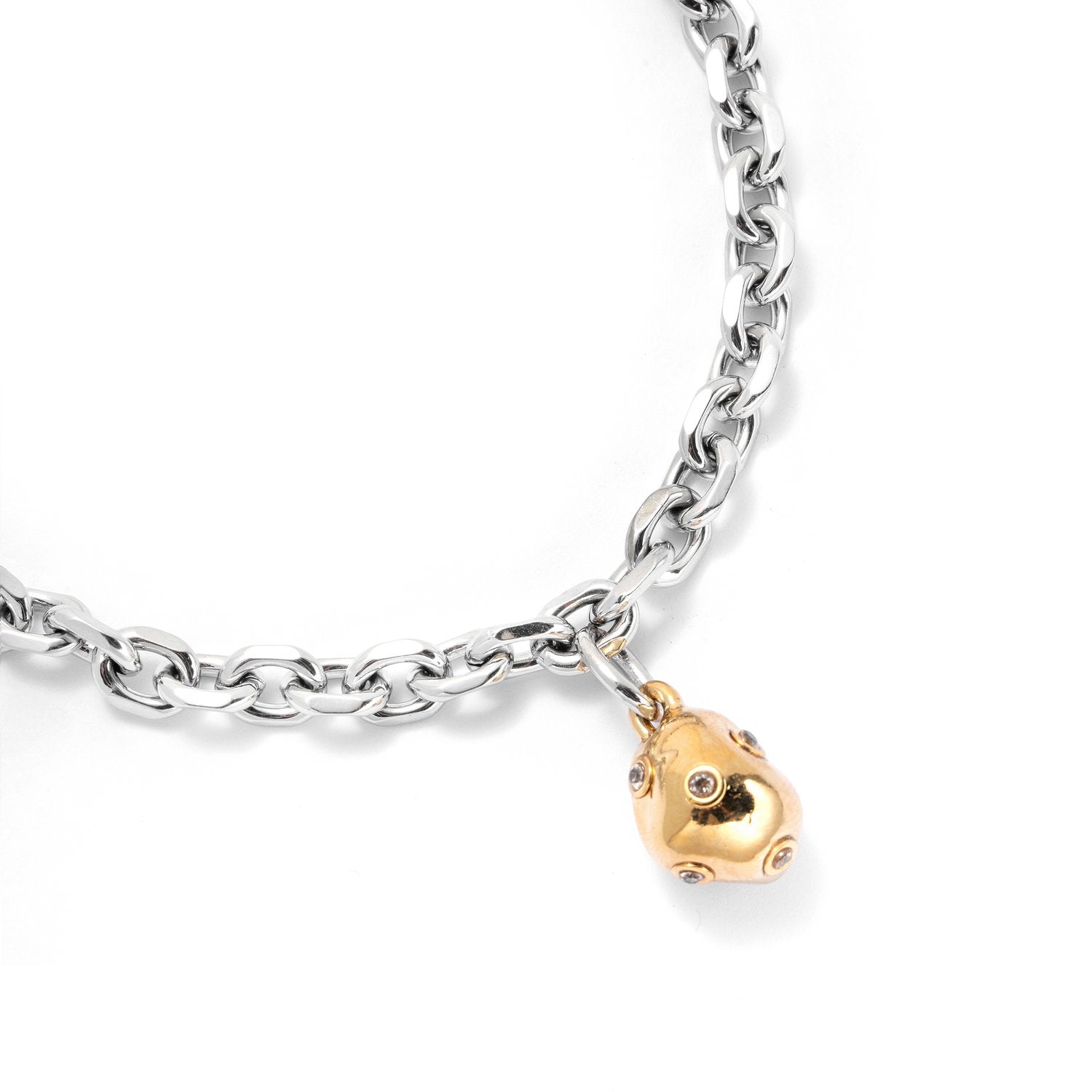 PIERCED PEARL NECKLACE