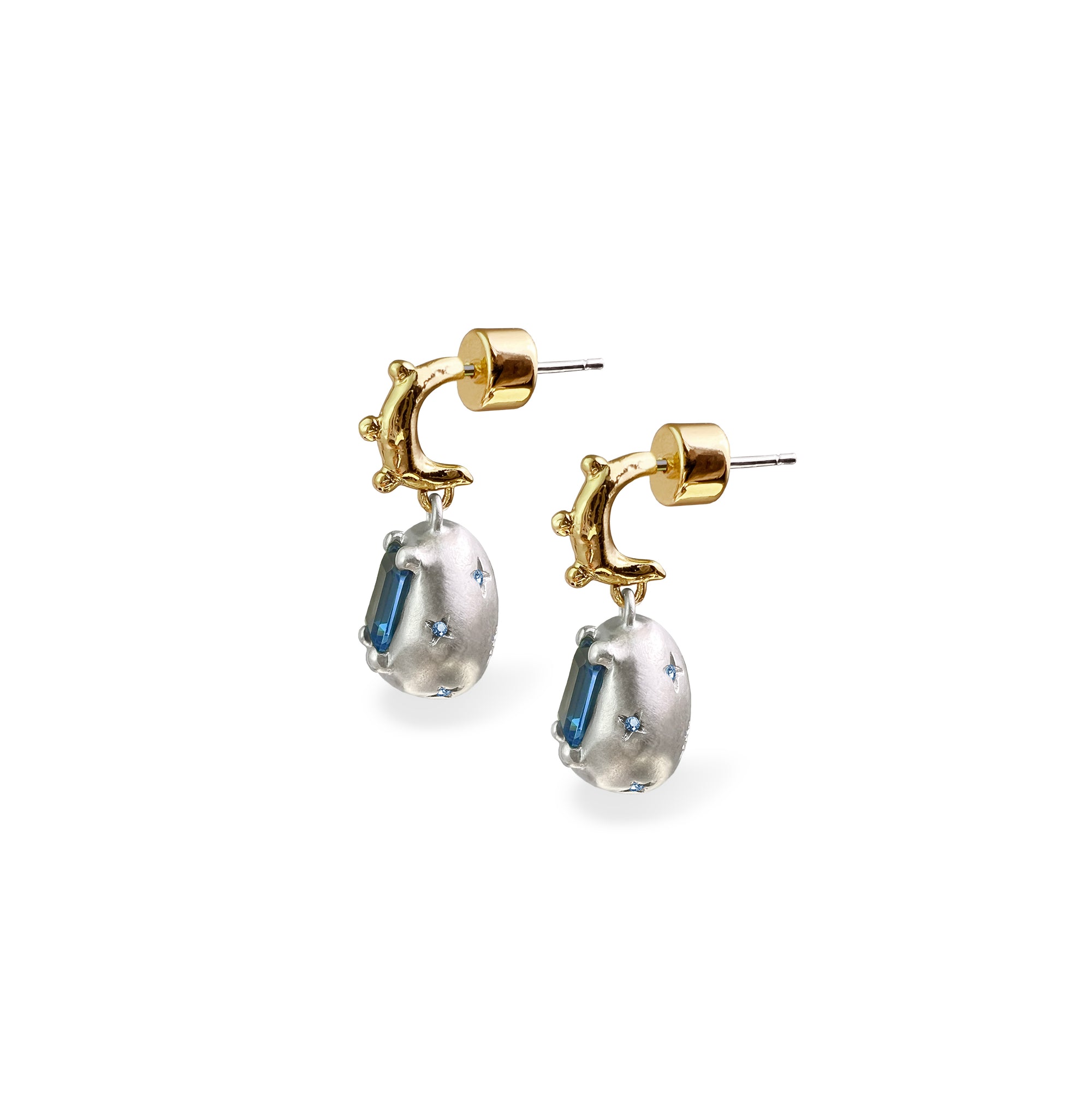 OVAL DROP EARRINGS