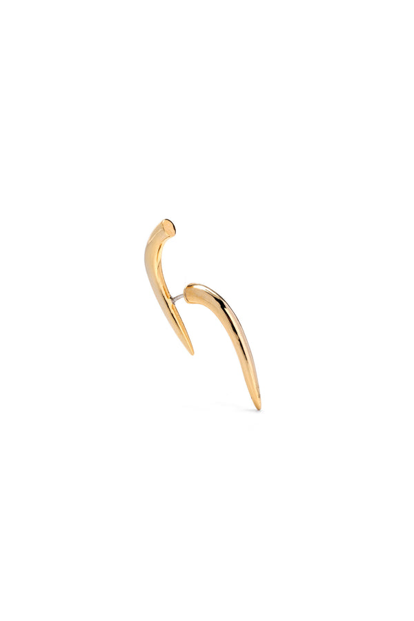 SHORT SPIKY-H SINGLE EARRING