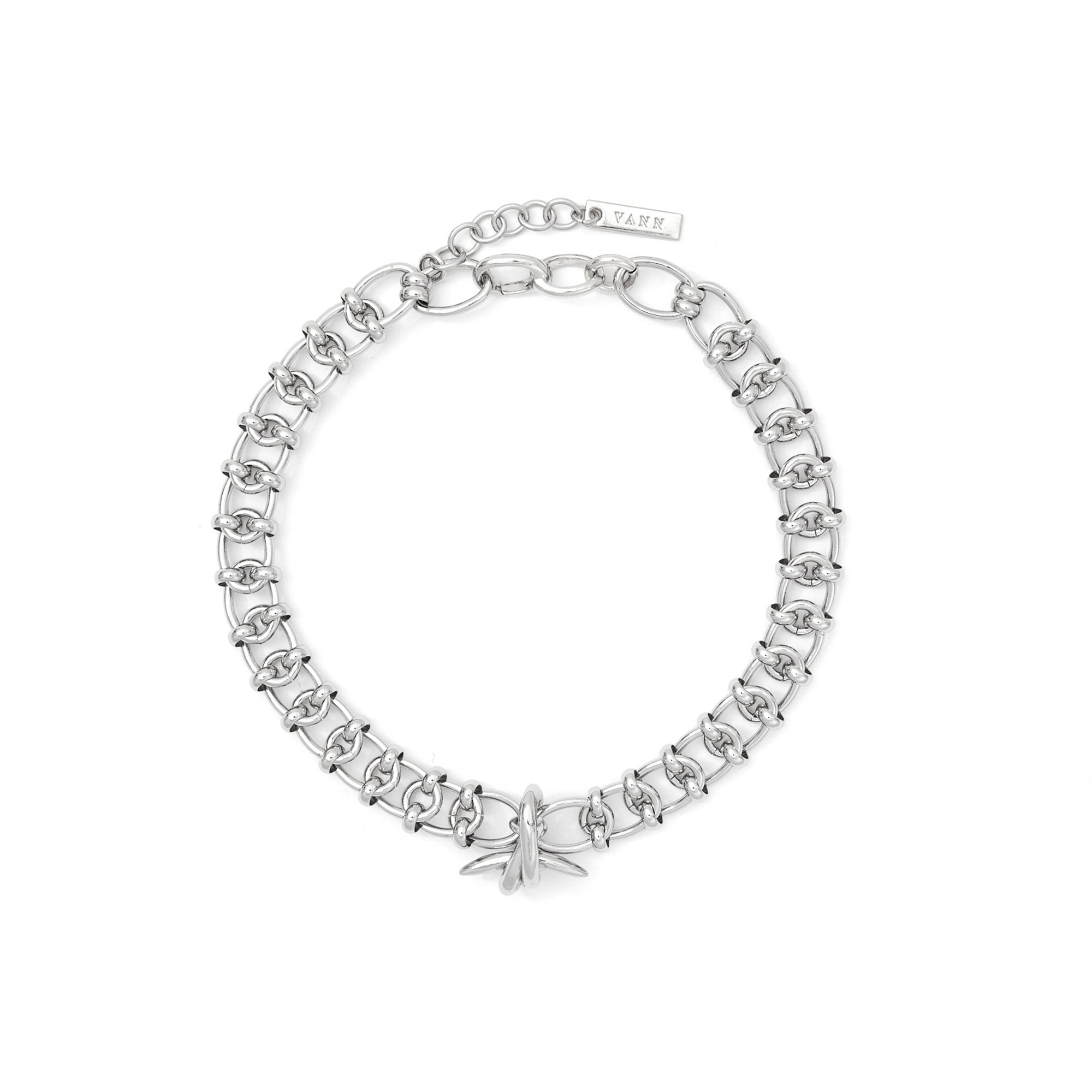 SINGLE SPIKY KNOT CHOKER NECKLACE