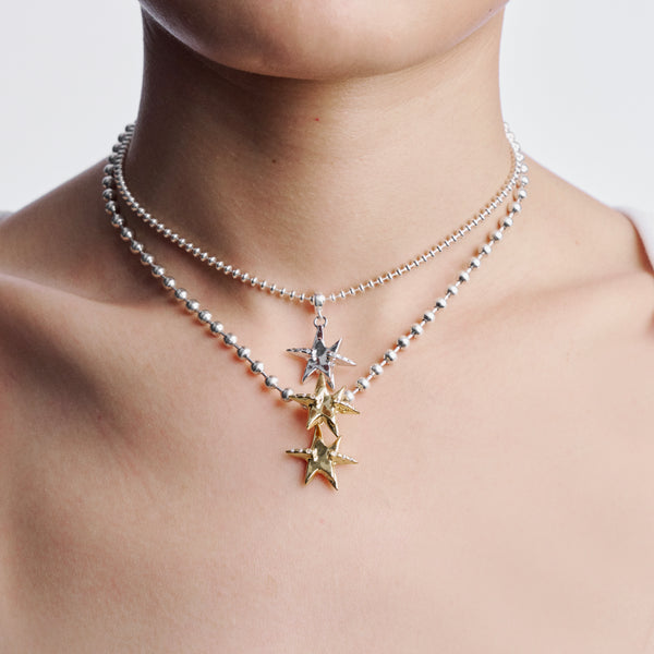 TWIN STAR PENDANT