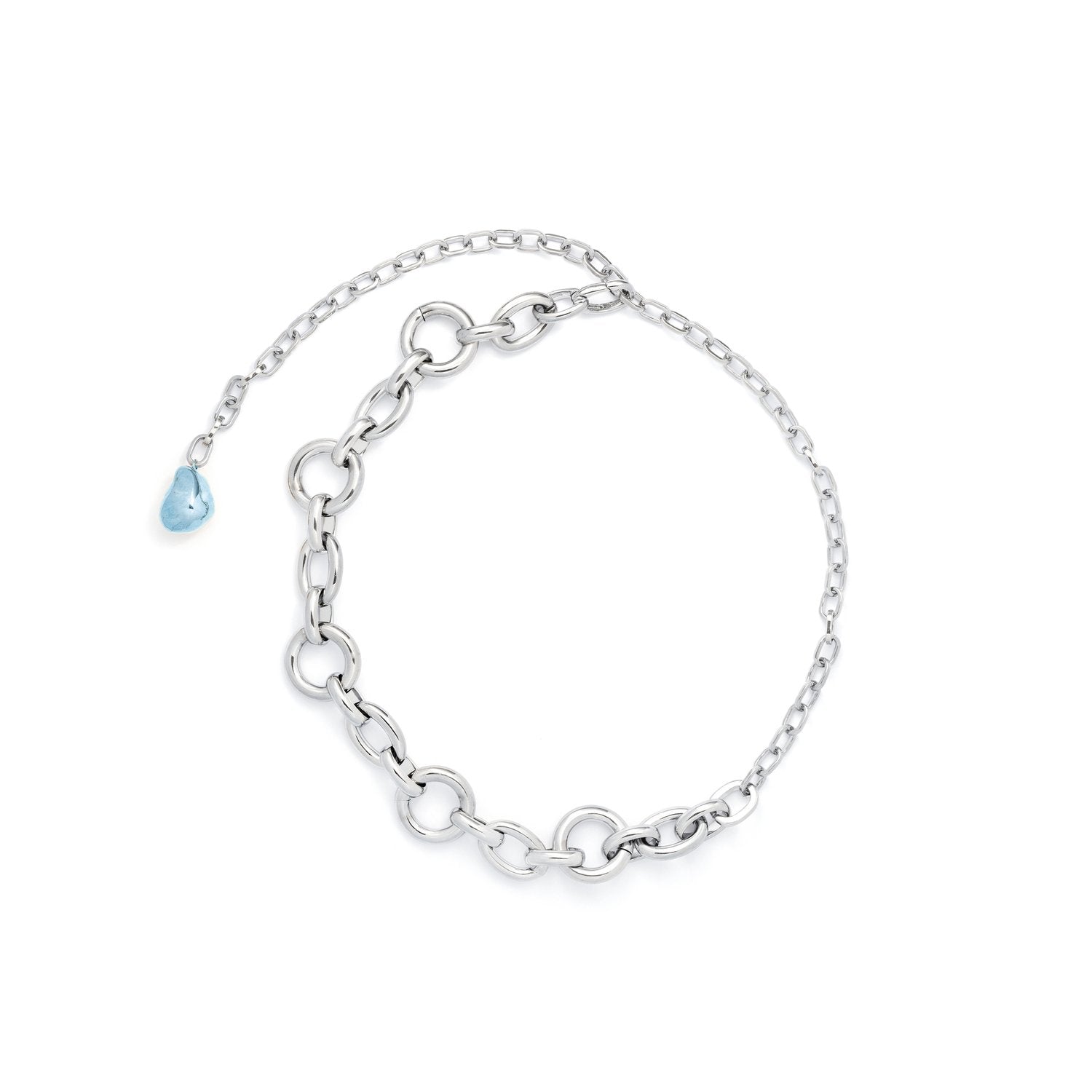 THREE-WAY PEARL NECKLACE (CHUNKY CHAIN)