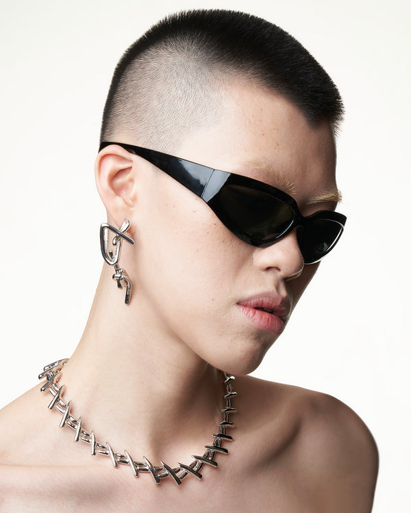 DRAWING LINES SINGLE EARRING
