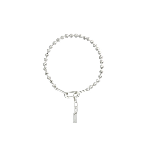 VXC 925 3MM SILVER BALL CHAIN BRACELET