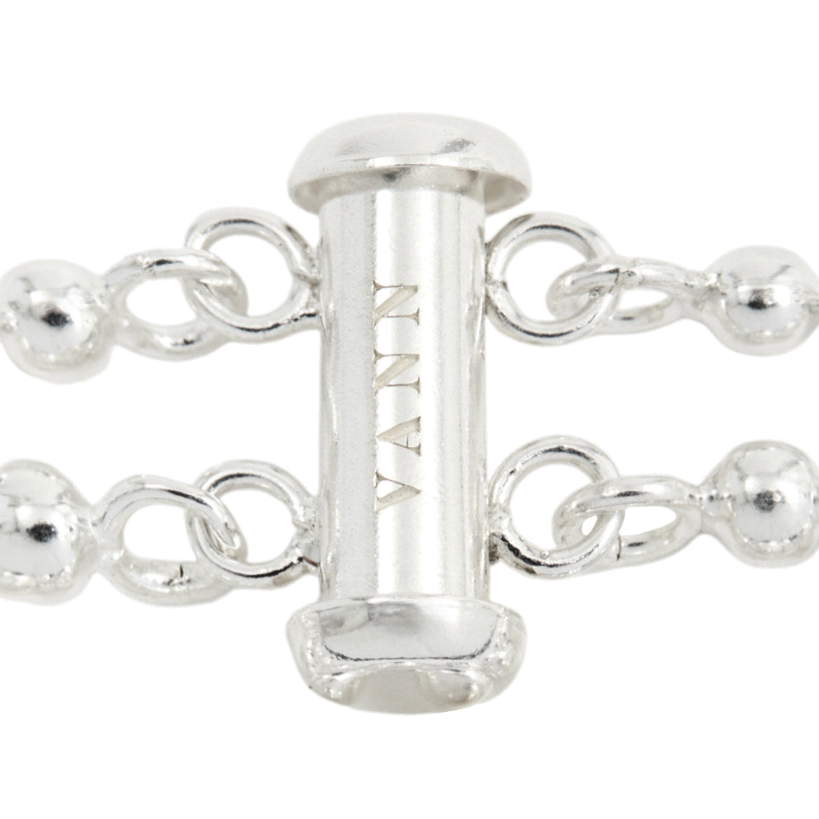 VXC 925 3MM TWO-LAYER BALL CHAIN  NECKLACE