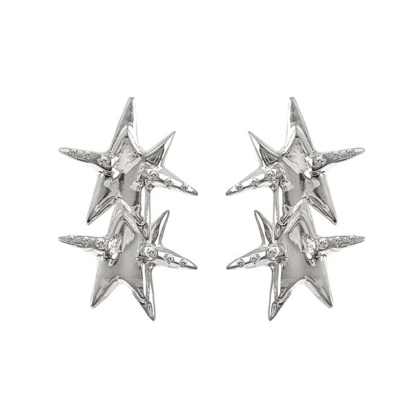 XL TWIN STAR EARRING